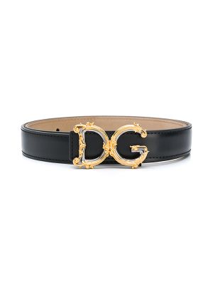 Dolce And Gabbana DG Baroque Leather Belt