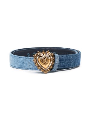 Dolce And Gabbana Devotion Denim Belt