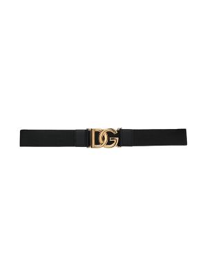 Dolce And Gabbana Logo-Plaque Elasticated Belt