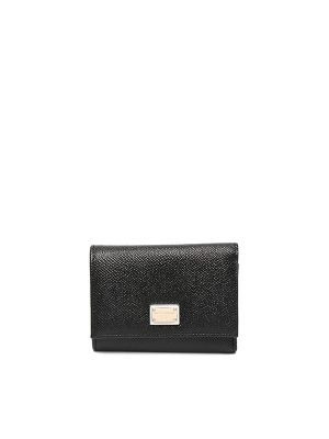 Dolce & Gabbana Logo Plaque Tri-Fold Wallet