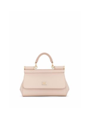 Dolce & Gabbana Small Sicily Leather Top-Handle Bag