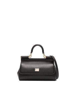 Dolce & Gabbana Small Sicily Leather Tote Bag
