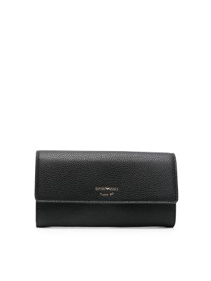 Emporio Armani Logo Debossed Wallet Black