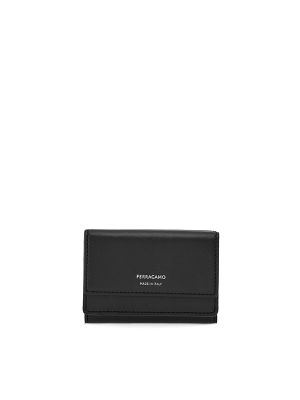 Ferragamo Logo-Print Leather Wallet