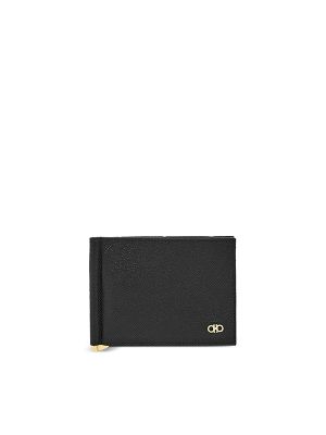 Ferragamo Gancini-Plaque Leather Wallet