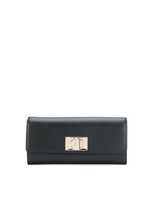 Furla 1927 Grained Effect Wallet Black
