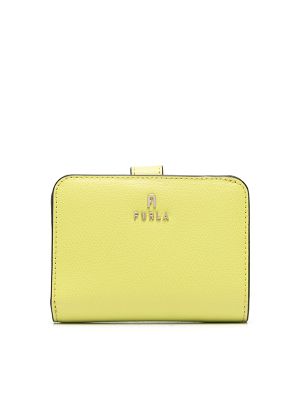 Furla Camelia S Leather Wallet Chartreuse Yellow