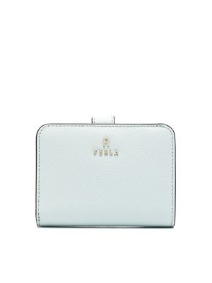 Furla Camelia S Leather Wallet Aqua Blue