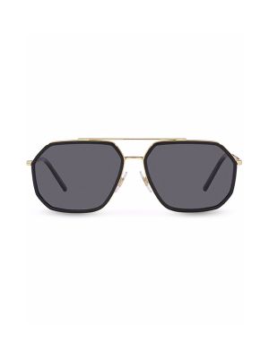 Dolce & Gabbana Double-Bridge Pilot-Frame Sunglasses