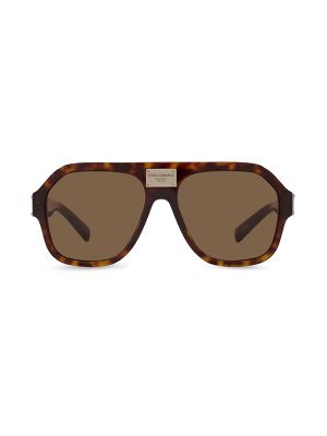 Dolce & Gabbana Tortoiseshell Pilot-Frame Sunglasses