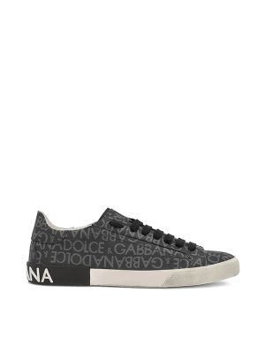 Dolce & Gabbana Portofino Logo-Print Sneakers