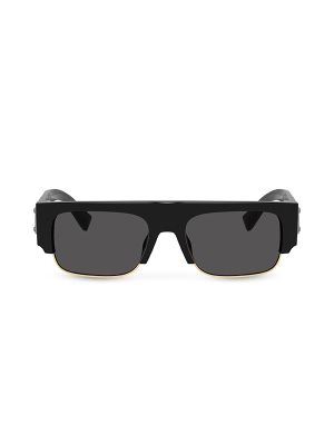 Dolce & Gabbana Logo-Plaque Rectangle-Frame Sunglasses