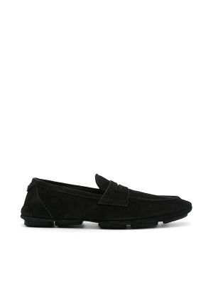 Dolce & Gabbana Logo-Plaque Suede Loafers
