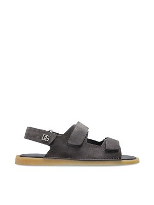 Dolce & Gabbana Touch-Strap Leather Sandals
