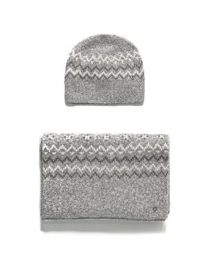 Guess USA Zigzag Beanie Set