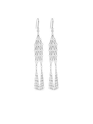 Isabel Marant Drop Earrings Silver Tone
