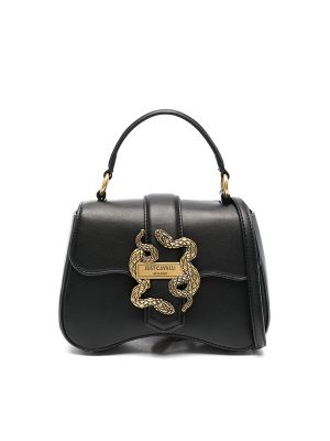 Just Cavalli Logo-Buckle Tote Bag