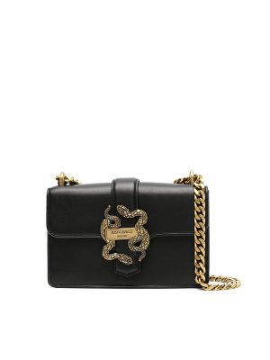 Just Cavalli Metallic-Snake Shoulder Bag