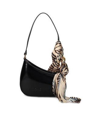 Just Cavalli Embossed-Logo Shoulder Bag