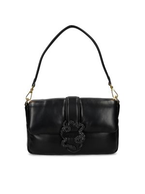 Just Cavalli Snake-Buckle Shoulder Bag