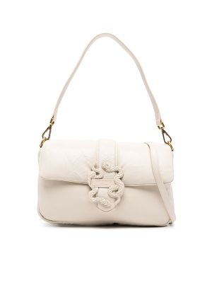 Just Cavalli Snake-Buckle Shoulder Bag