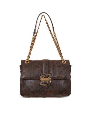 Just Cavalli Snake-Buckle Chain Shoulder Bag