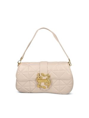 Just Cavalli Quilted Snakeskin-Detail Cross Body Bag