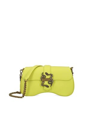 Just Cavalli Snake-Buckle Cross Body Bag