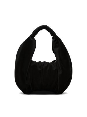 JW Anderson Ruffle Shopper Velvet Shoulder Bag
