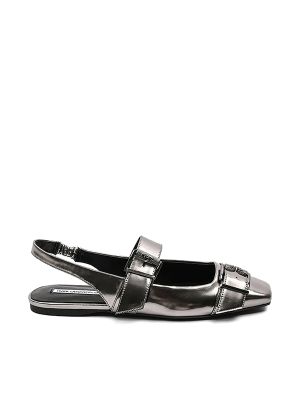 Karl Lagerfeld Leather Ballerina Shoes