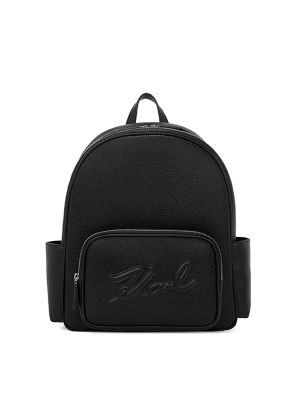 Karl Lagerfeld Embossed-Logo Backpack