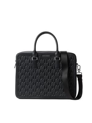 Karl Lagerfeld K/Loom Leather Briefcase