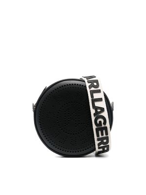 Karl Lagerfeld K/Circle Perforated-Logo Crossbody Bag
