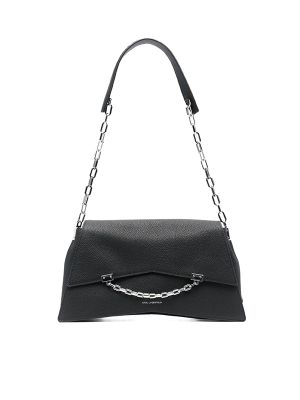 Karl Lagerfeld Large K/Seven Leather Shoulder Bag
