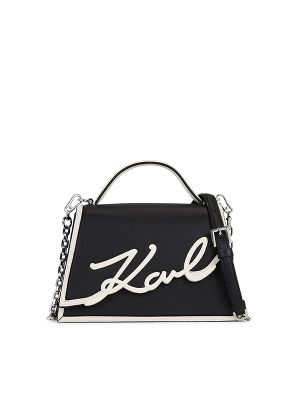 Karl Lagerfeld Signature Leather Top-Handle Bag