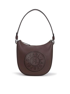 Karl Lagerfeld K/Circle Moon Leather Shoulder Bag