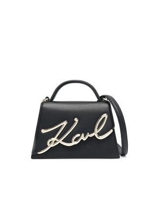 Karl Lagerfeld Small Signature Leather Cross Body Bag