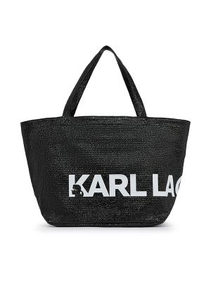 Karl Lagerfeld Logo-Print Tote Bag