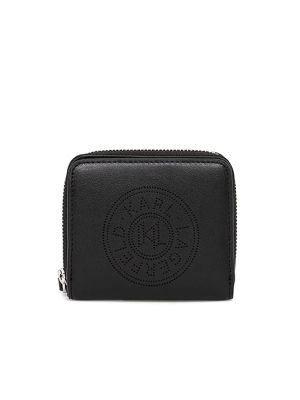Karl Lagerfeld K/Circle leather bi-fold wallet