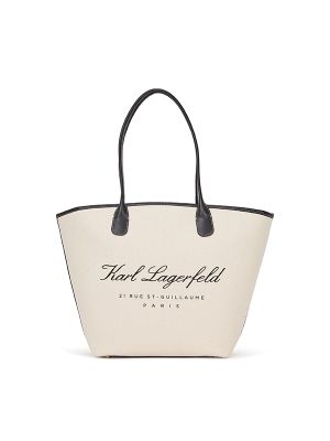 Karl Lagerfeld Medium Hotel Karl Canvas Tote Bag