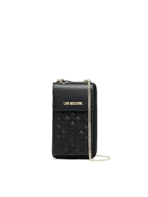Love Moschino Quilted Chain-Strap Wallet