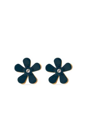 Marni Flower Pop Earrings Indigo Blue