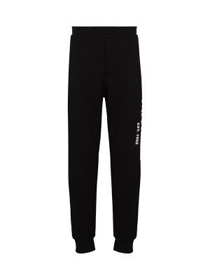 Alexander McQueen Logo Graffiti Print Track Pants
