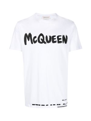 Alexander McQueen Logo-Print Short-Sleeved T-Shirt
