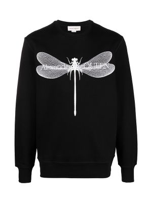 Alexander McQueen Dragonfly-Print Cotton Sweatshirt