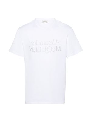 Alexander McQueen Logo-Print Cotton T-Shirt