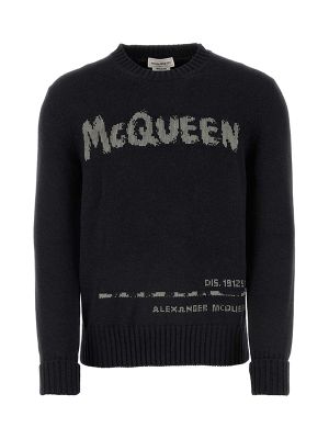 Alexander McQueen Intarsia-Knit Logo Sweater