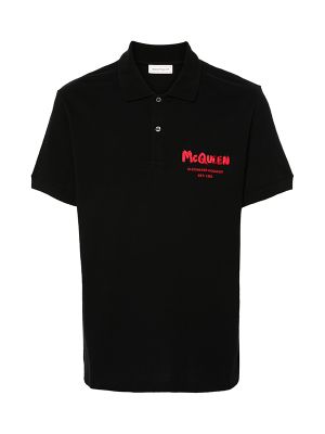 Alexander McQueen Embroidered-Logo Polo Shirt