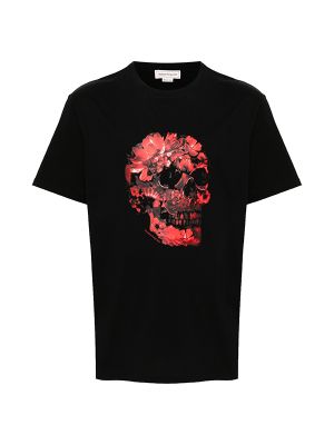 Alexander McQueen Wax Flower Skull T-Shirt