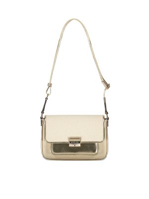 Michael Kors Bradshaw Metallic-Panel Flap Shoulder Bag